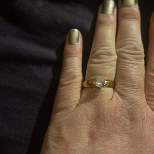 Brand new engagement ring stainless steel